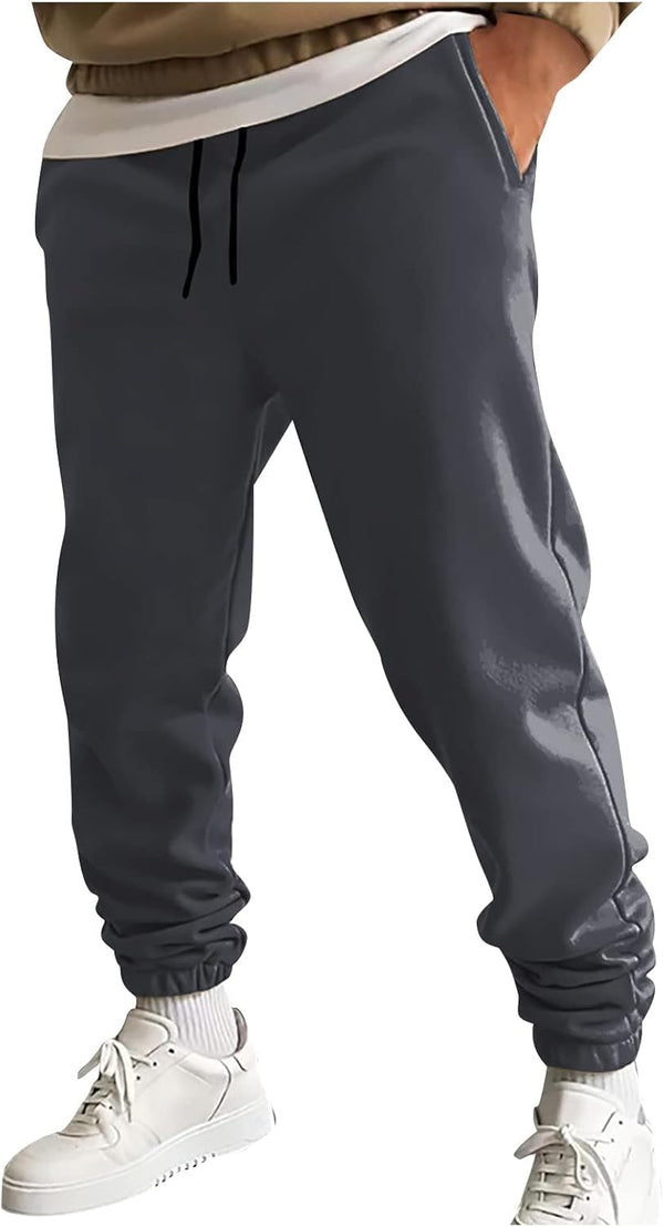 Mens Sweatpants,Loose Fit Sweatpants for Men Sweat Pants Lounge Drawstring Cargo Jogger Sweatpants
